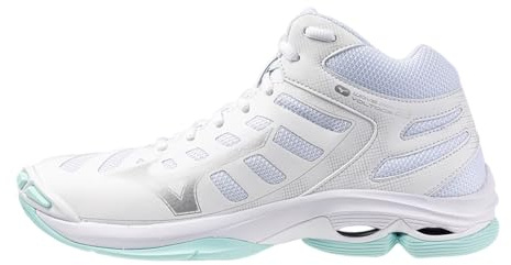 Mizuno Damen Volleyballschuhe Wave Voltage Mid WOS - V1GC2465, Farbe:Weiß, Damen Schuhe:42