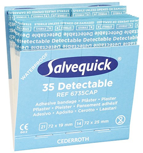 SALVEQUICK® Nachfüllpack 6735 CAP detektierbar 35 Stück