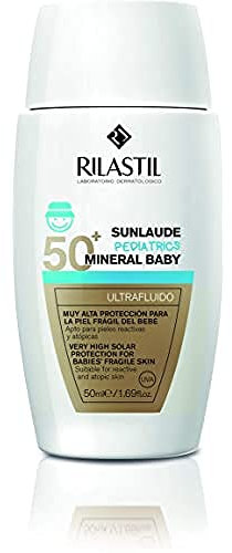 Rilastil Sunlaude Pediatrics - Mineral Baby, Ultrafluido De Protección Solar Para Bebés - Spf +, 50 Mililitro
