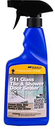 Miracle Sealants 511 Glass Tile & Shower Door Sealer Glass Surface Cleaner Spray, 16 oz