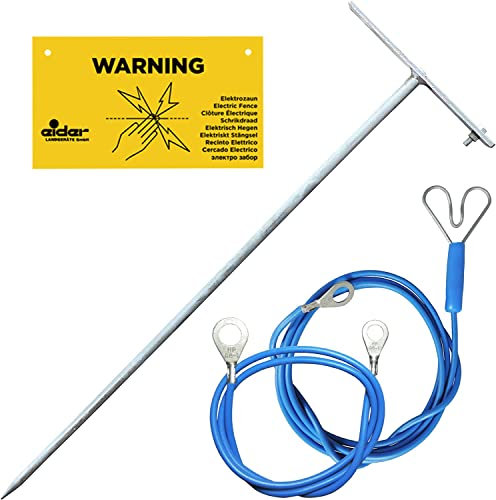 Mobiles Anschluss-Set für Weidezaungeräte - Mobiler Erdstab für das einfache erden ihres Weidezaungeräts