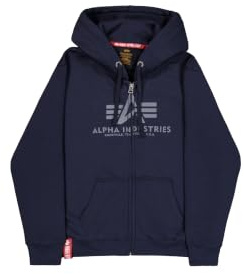 Alpha Industries Herren Alpha Industries Basic Zip Hoodie für Herren Kapuzenpullover (1er Pack)
