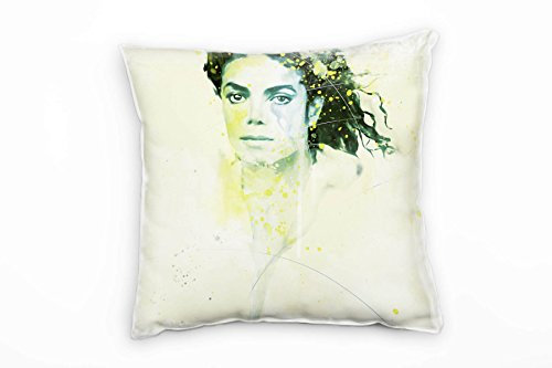 Paul Sinus Art Michael Jackson VI Deko Kissen Bezug 40x40cm für Couch Sofa Lounge Zierkissen - Dekoration zum Wohlfühlen