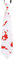 KarnevalsTeufel Krawatte mit Blut, ca. 39cm, blutverschmiert, Halloween-Accessoire