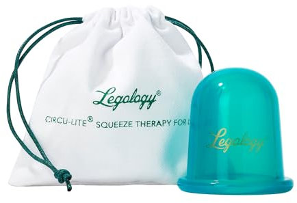 Legology Coppetta Anti Cellulite - Terapia di Compressione Circu-Lite per gambe - Promuove il drenaggio profondo, la circolazione, la compattezza della pelle, il tono e la riduzione della cellulite