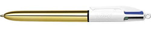 BIC Stylo 4 couleurs Shine corps métallique Or