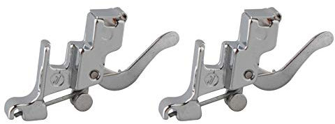 Jopto Lot de 2 Adaptateurs Encliquetables et Durables pour Pied Presseur de Machines à Coudre à Tige Basse de Marque Brother, Singer, Janome, Toyota, Kenmore