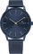 Tommy Hilfiger Analog Quarzuhr für Herren mit Blaues Edelstahl-Mesh-Gliederarmband - 1791841