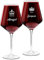 Maverton Set de 2 Verres à Vin en Cristal - Verres gravés 490 ml - Cadeau d’anniversaire pour chaque Couple - Verre Classique pour parents - amis - Royaume