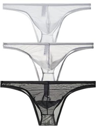lclvld Slips pour Hommes Slips érotiques Transparents Slips Taille Basse Slips sous-vêtements Sexy Respirants Jockstrap