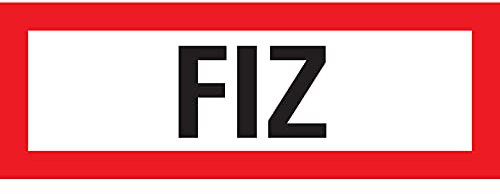 Schild I Feuerwehrschild FIZ, DIN 4066, Kunststoff, 297x105mm, DIN 4066