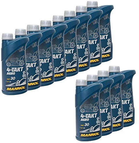 Motoröl für 4-Takt Rasenmäher Agro SAE 30 MANNOL MN7203-1 12 X 1 Liter
