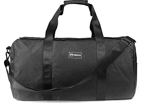 FIREDOG Geruch-Beweis-Seesack, große geruchsdichte Tasche für Reise-Lagerung, klassisches schwarz, Mit Schloss