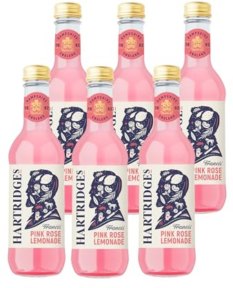 Hartridges Celebrated Rose Lemonade 330ml Glass Bottles - Pack of 6