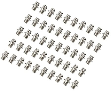 Whisverse 50 Stück Rennrad Klapprad Pedal Anti-Rutsch Nagel Schrauben Stifte Bolzen Fahrrad Hex Pedal Pin Schrauben Set Road