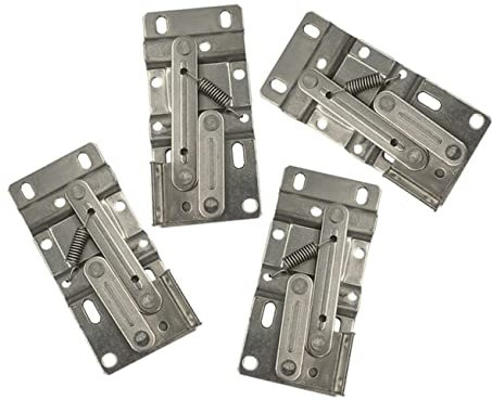 DOITOOL 45 Degree Tip Out Tray Hinge for Sink Base Cabinet Hinge Repair Kit Soft Closing