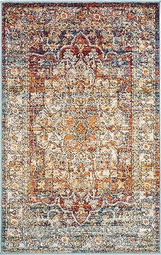 SPIRIT OF ART Isabella Collection Teppich, Adjani, rechteckig, 90 x 150 cm, mehrfarbig / Beige