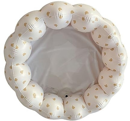 AMONIDA Pataugeoire à Pétales, Piscine Gonflable Légère à Pétales en PVC pour l'intérieur (Tête d'ours)