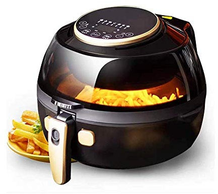 DameCo Friggitrice elettrica Multifunzionale per Patatine Fritte Senza Olio, Dimensioni enormi, con Accessori Airfryer, Libro di Ricette, griglia per tostapane, divisore di Cottura Interesting