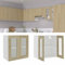 ARKEM Hängeglasschrank Sonoma-Eiche 60x31x60 cm Holzwerkstoff Oberschrank KüChe HäNgevitrine HäNgeschrank KüChe