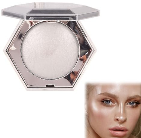 Palette Highlighter Maquillage Illuminateur Poudre,Powder Highlighter,Professional Makeup Highlight,Diamond Highlighter Palette,Highlighter Poudre pour Visage Corps Pommettes Glow,Cadeaux pour Dames