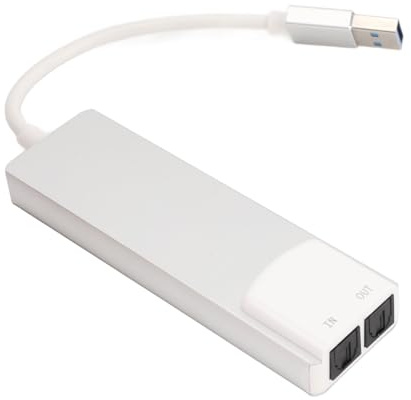 USB-Soundkarte, Unterstützt 5.1 7.1-Kanäle, Umfangreiche Schnittstellen, 7.1-Kanal-USB-Audioadapter für Externe Soundkarte für Analoge und Digitale
