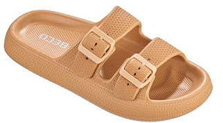 BECO Pantoletten Damen – Airkiss-Leisure Badeschuhe Damen, ultraleichte Badeschlappen für Damen mit innovativer Luftpolstersohle