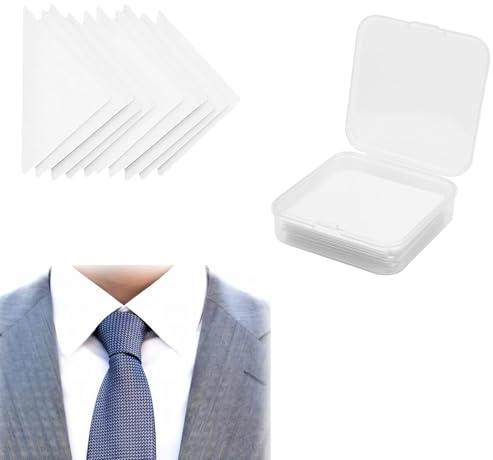 RUGBOL 100 Stück Kragenstäbchen für Hemden, Kragenstäbchen, Kragenstäbchen aus PVC, verformungssicherer Kragenrandformer für Herrenhemden und Poloshirts
