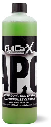 FULLCARX APC Todo-En-Uno Ultra Concentrado 750ml Limpiador Multiusos Coche, Diluir en Agua, Apto para Cualquier Superficie Carrocería Llantas Interior Textil, Producto Limpieza Detailing Profesional