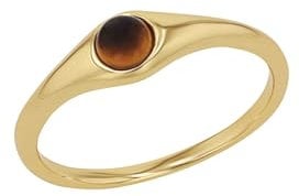 NOELANI Ring 925 Sterling Silber Damen Ringe, mit Tigerauge, Braun, Kommt in Schmuck Geschenk Box, 2038806