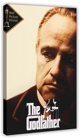 bacrhjlb Filmposter The Godfather, Leinwandposter, Schlafzimmer, Dekoration, Landschaft, Büro, Raumdekoration, Geschenk, 30 x 45 cm
