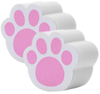 Beaupretty 2pcs Glass Cleaning Wipe Cat Claw Design Non-Scratch Scouring Pads for Kitchen Cleaning Multi-use Washing up Sponges for Bowl Washing