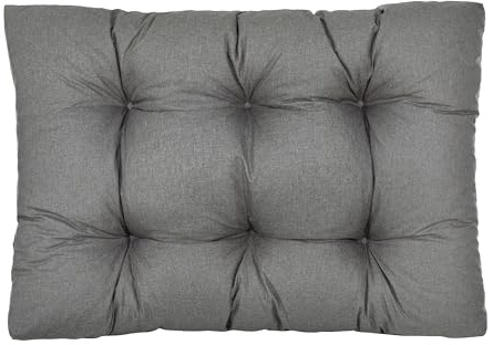 Best Wool Palettenkissen 120 x 80 cm - Sitzkissen für Europaletten - Palettenpolster, Gefüllt mit Granuliertem Poulirette-Schaum