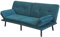 HTI living Sofa mit verstellbaren Armlehnen Petrol Schlafsofa Zweisitzer Schlafcouch