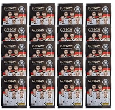 Panini 125 Jahre DFB Fussball Sticker - 20x Stickertüten