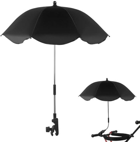 Poussette Parasols Parapluie,Ombrelle Poussette Universelle,Parasol Poussette Universelle,Parasol Poussette Bébé Universelle,Parasol Anti Uv pour Landau,Ombrelle pour Poussette,pour Bébé Poussette,Noi