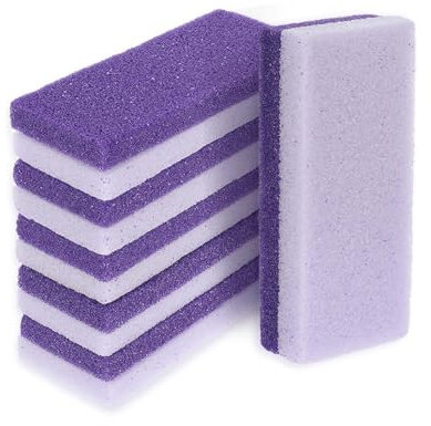 Ptwola 6 Stück Doppelseitiger Fußpflege Bimsstein Ein Seite ist ein Grobe Hornhautentferner Fußbimssteine die Andere Seite Weicht die Haut auf für Füße Entfernen Abgestorbener Hornhaut Nagelhaut