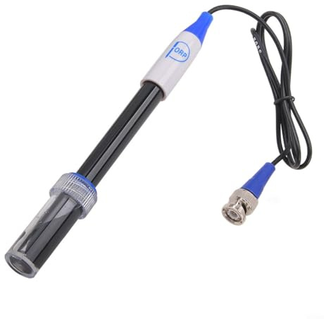 Alanmoship Austauschbarer ORP-Elektroden-Wasserqualitätsprüfer für Schwimmbäder mit BNC-Anschluss Redox-Potentialdetektor für Labortests und Überwachung