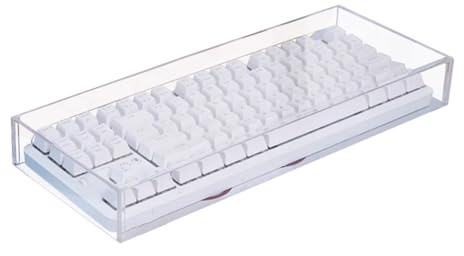 MURYE Clear Acrylic Dustproof Cover For Mechanical Keyboards Full Size 104 Keys Protections Easy Installs Transparent Keyboards Shield