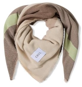 Cecil Gemustertes Tuch urban taupe A