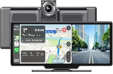 CarPlay 10,26 Zoll für Dashcam 4K Auto-Videoplayer Wireless Carplay Android Auto Multimedia(TF Card)