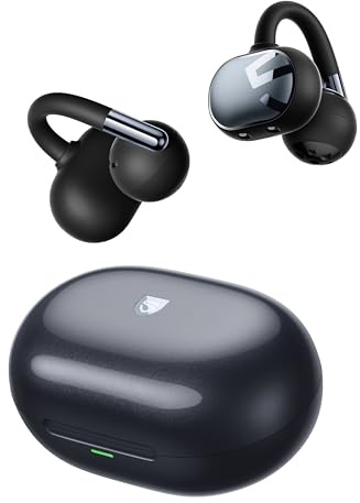 SoundPEATS Clip1 Auriculares Abiertos con Hi-Res y LDAC, Auriculares con Clip Dolby Audio, 40 h de Autonomía con Carga Rápida, BT 5.4 Multipunto, IPX5, Diseño Ligero y Cómodo con Detección en el Oído