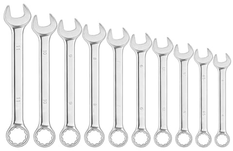 Nretluo 10 Pcs Small Spanner Set, 4-11 Mm Metric Mini Spanner Sets, Metric Mini Spanner Set for Ignition, Bike Repair, RC Models, Electronics & DIY (4-11mm)