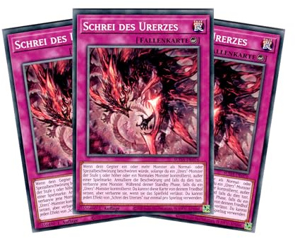 Schrei des Urerzes - Playset (3 Karten) - SUDA-DE076 - Common - 1. Auflage - Deutsch - Yugioh - Supreme Darkness - mit RC-Fieldcenter