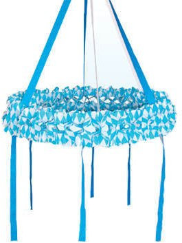 PARTY DISCOUNT Deko-Kranz Bayern Rautenmuster, 75 cm