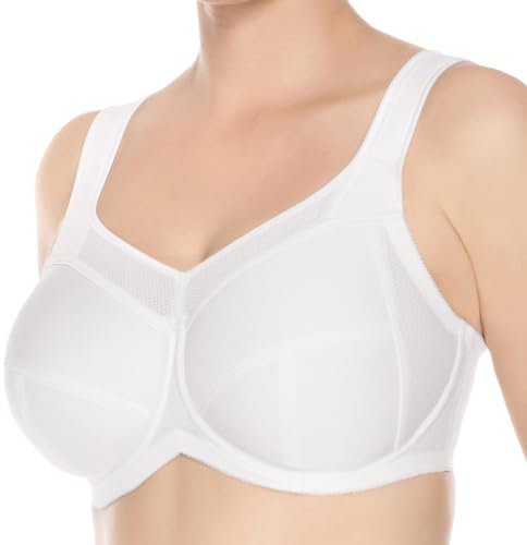Ulla Dessous - Kate - Sport und Entlastungs-BH mit Bügel (125 D Weiß)