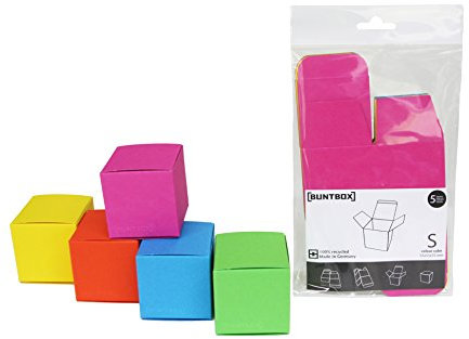 Buntbox 73-27 - Colour Cube Set S, Würfelschachtel, 5 Stück, Funky
