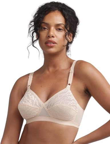 Playtex Women's Cross Your Heart 165 Soft Cup Everyday Bra, Beige, 46C