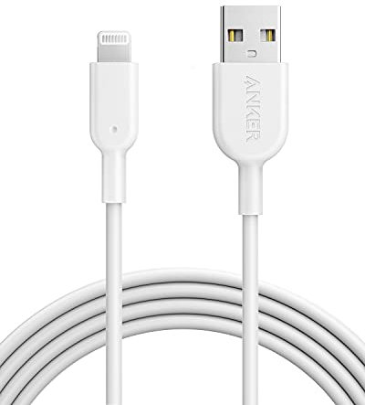 Anker iPhone Charger Cable, PowerLine II Lightning Cable (6ft / 1.8m), Probably The World's Most Durable Cable, MFi Certified for iPhone 6/6 Plus/ 7/7 Plus / 8/8 Plus/X/XR/XS/XS Max