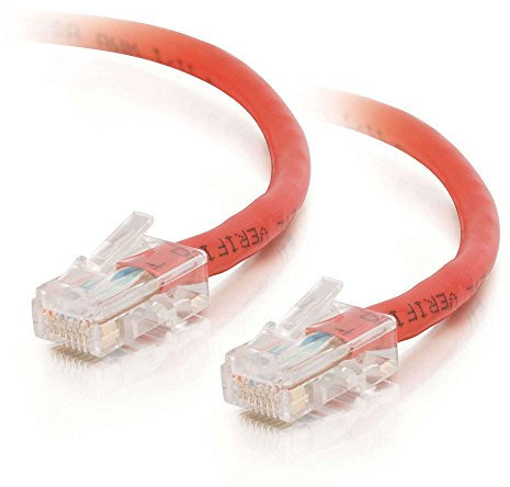 C2G 83335 3M Cat5e Network Crossover Patch Cable. Xover Ethernet Cable, Peer-to-Peer Computer Lead. RED CAT5E PVC UTP